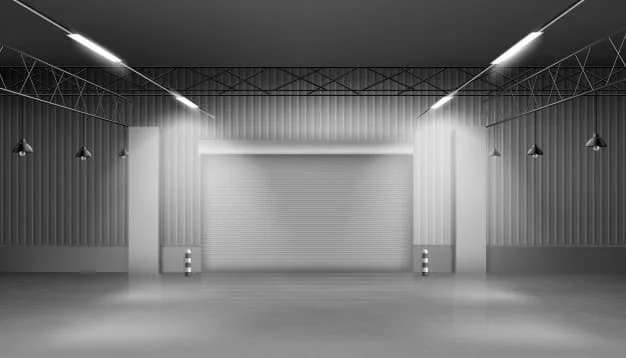 حساب توزيع High Bay LED في المستودع