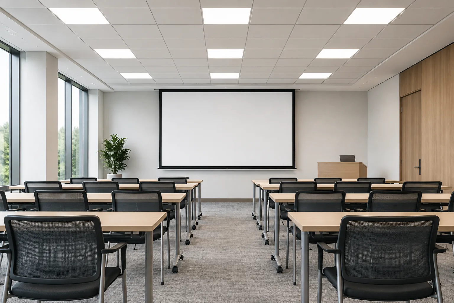 training room square led ceiling panel lighting